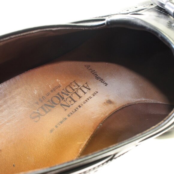 Allen Edmonds Arlington Black Leather Slip on Loafer Shoes (10.5 US) - Picture 9 of 10